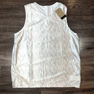 Nike Kobe Dri-Fit Reversible Basketball Jersey Mens Size XL Silver White Mamba